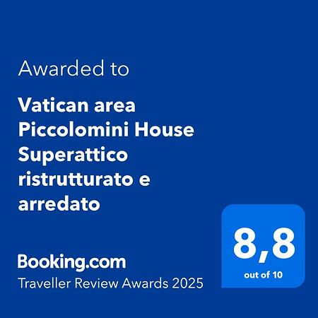 Vatican Area Piccolomini House Superattico Ristrutturato E Arredato Roma Exterior foto